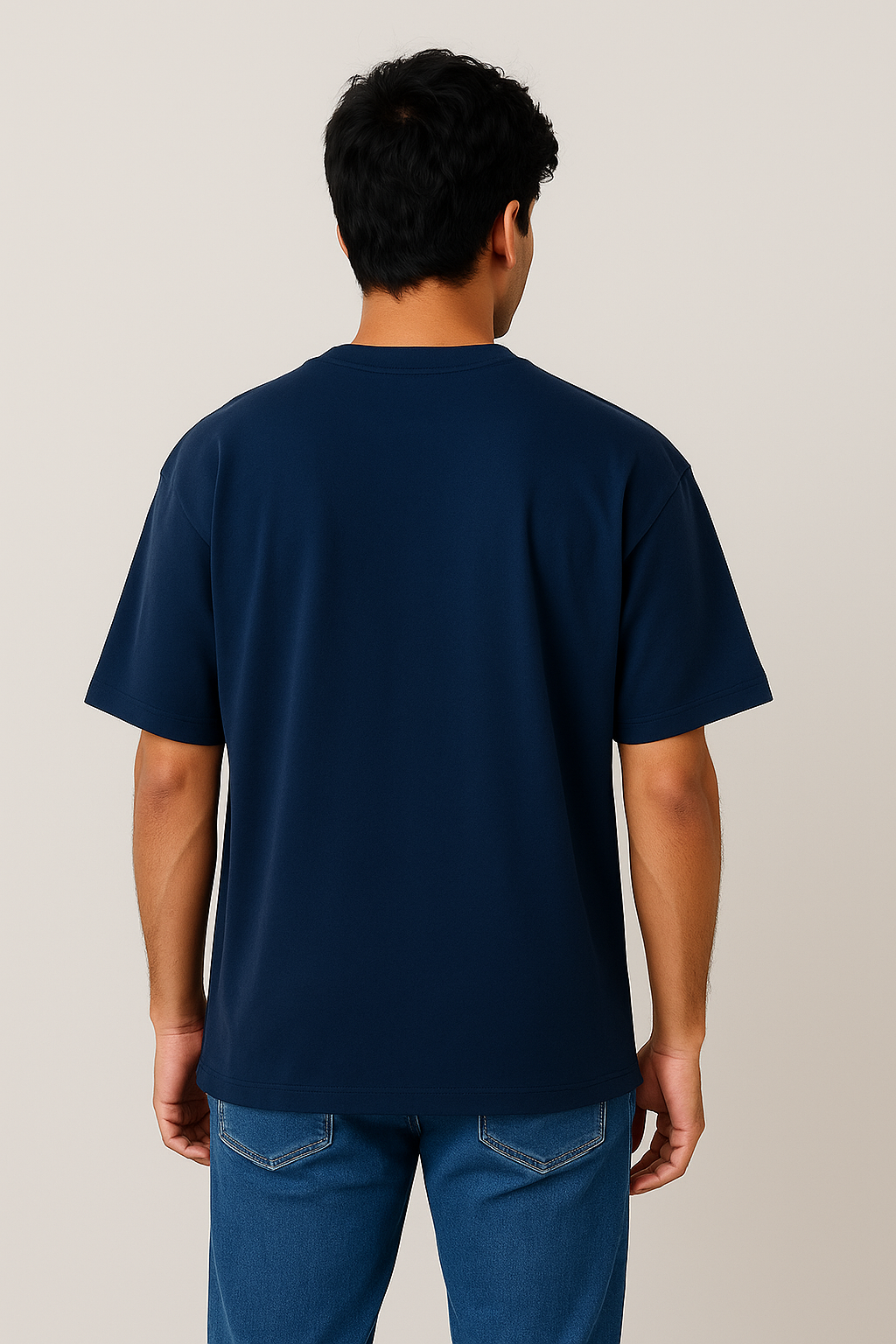 Classic Navy Blue Oversized T-Shirt
