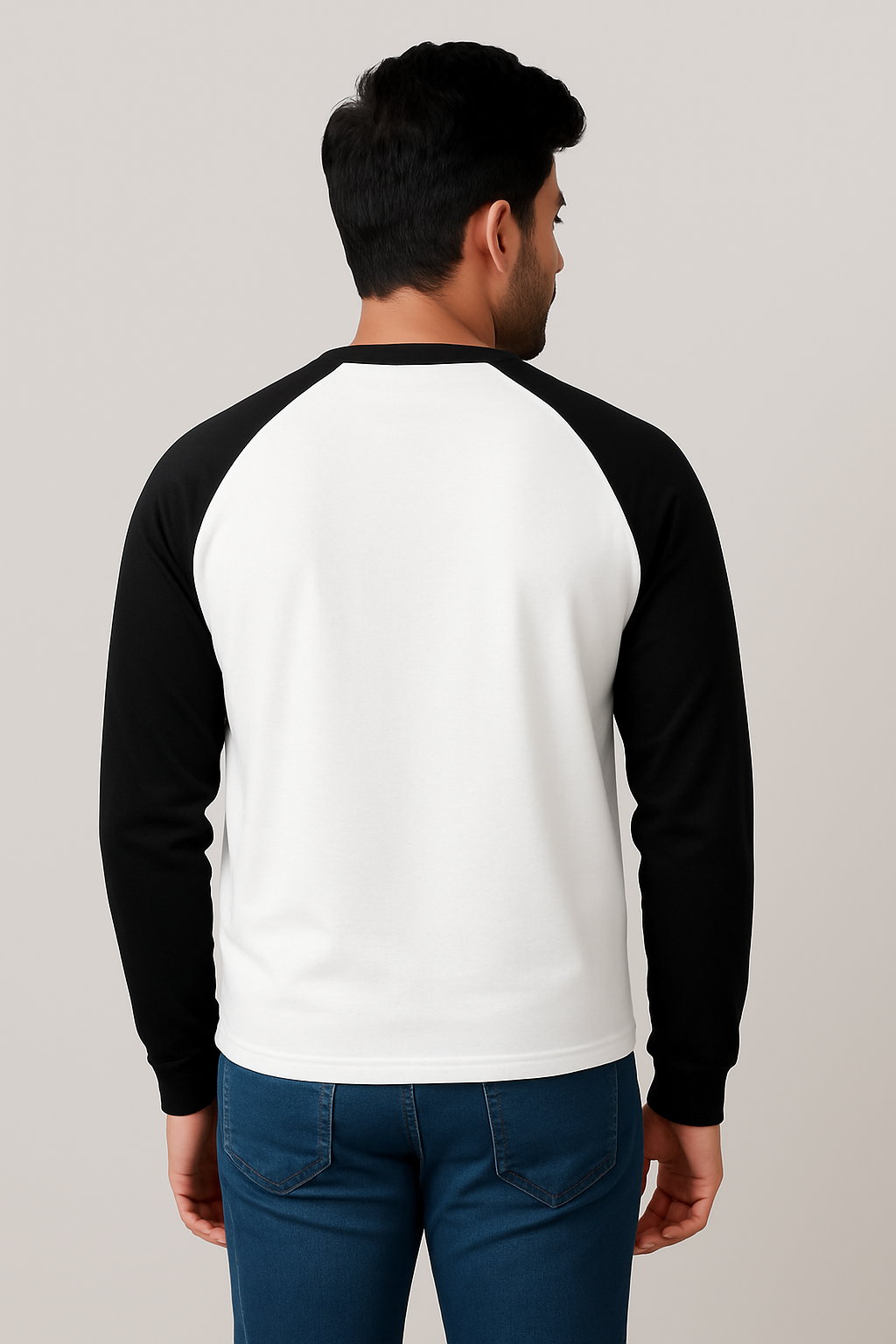 Classic_Black_White_Unisex_Raglan_T-Shirt_3
