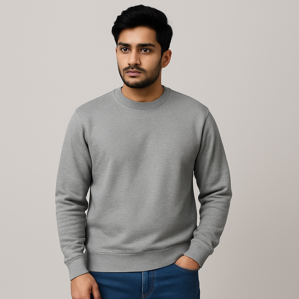 Classic Gray Melange Unisex Sweatshirt