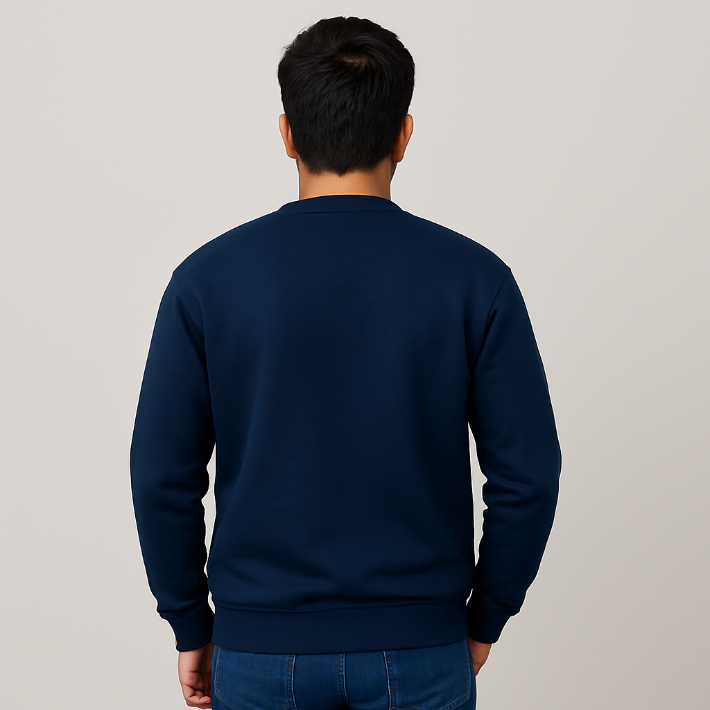Classic Navy Blue Unisex Sweatshirt