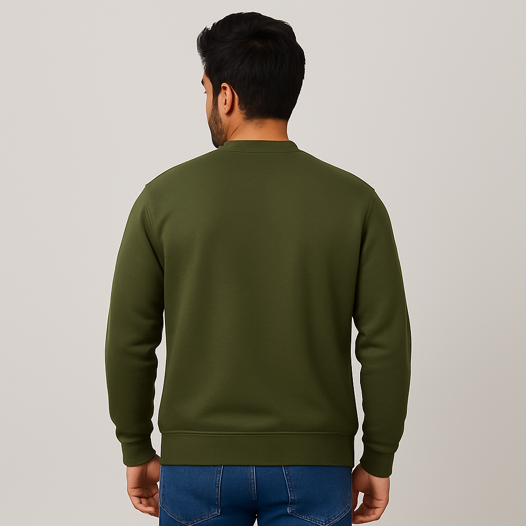 Classic Olive Green Unisex Sweatshirt