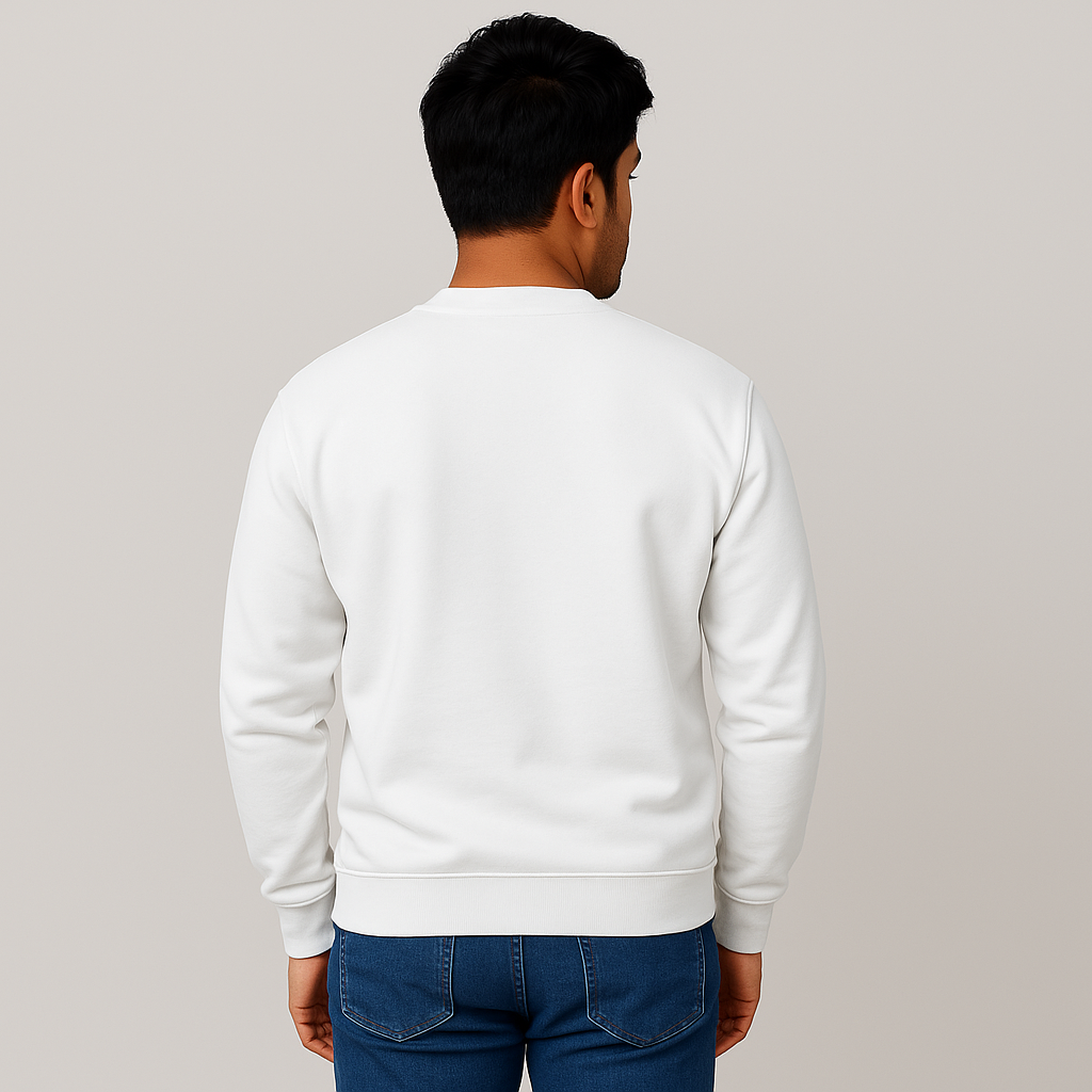 Classic White Unisex Sweatshirt
