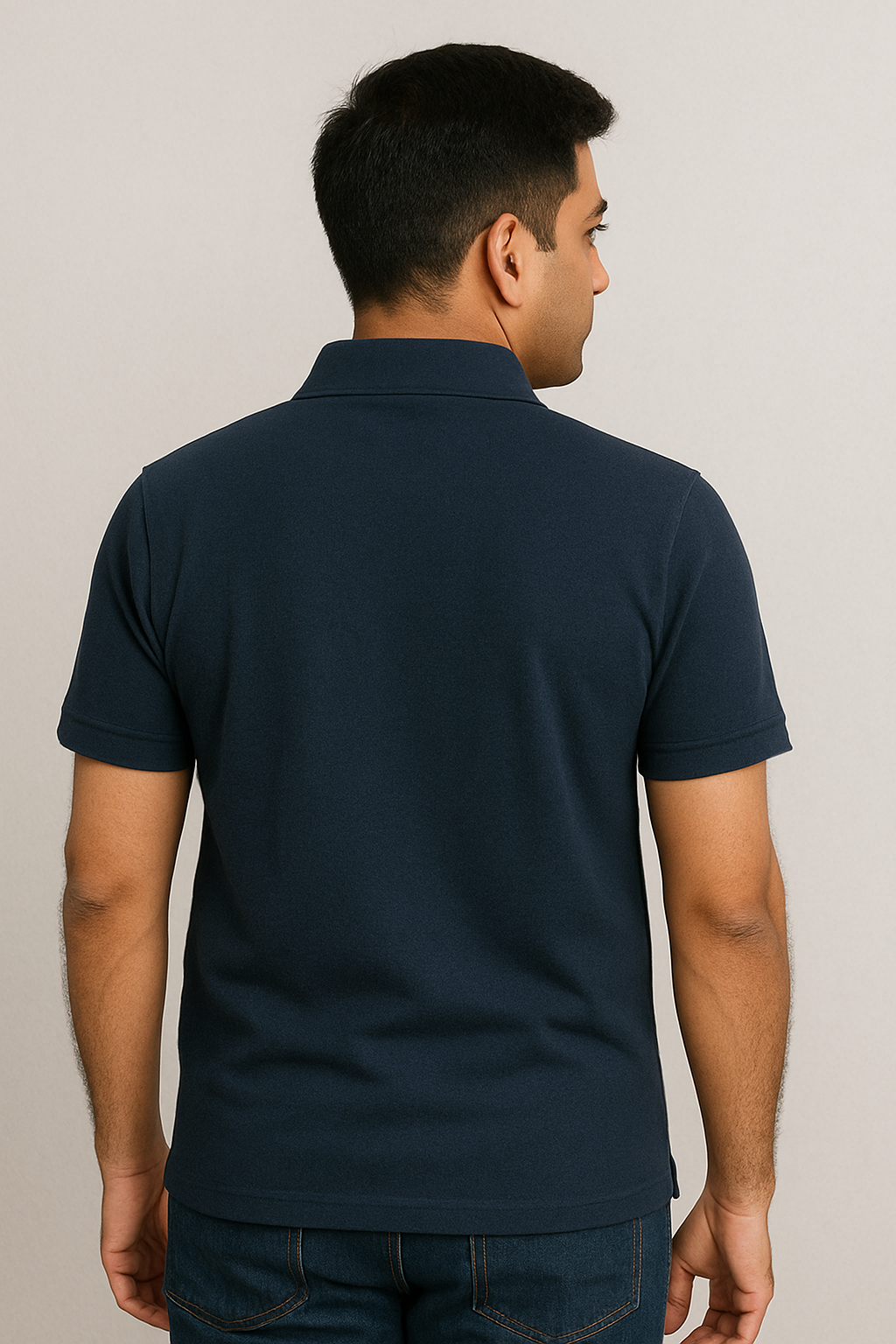 Men's Polo T Shirt Navy Blue