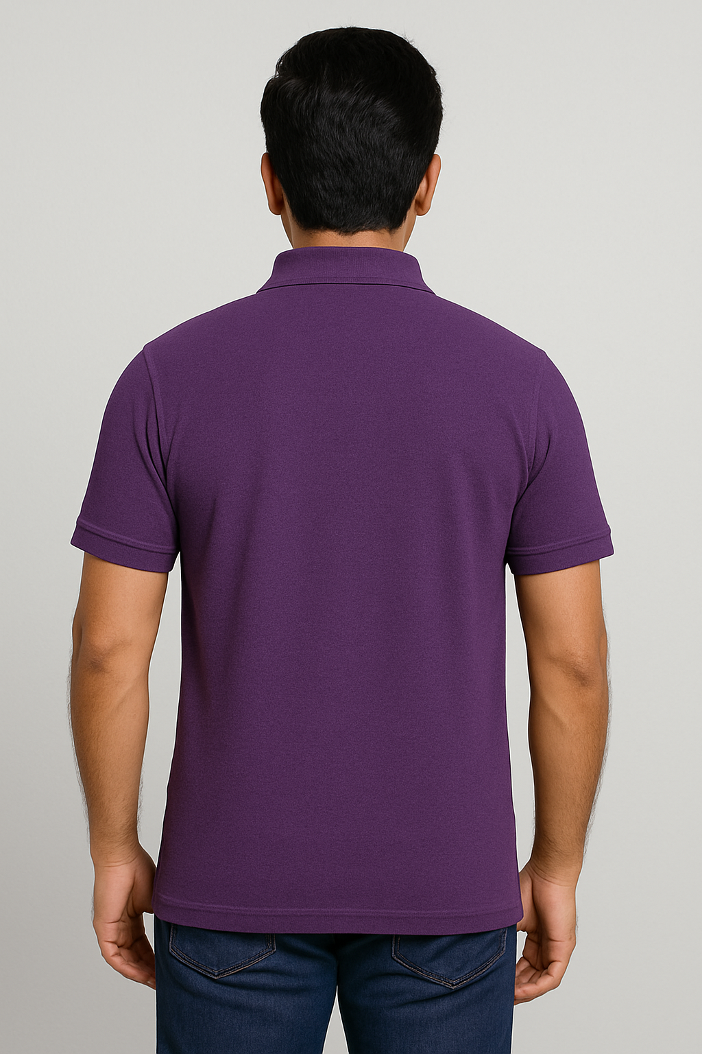 Men's Polo T Shirt Purple