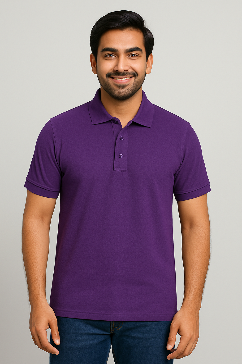 Men's Polo T Shirt Purple