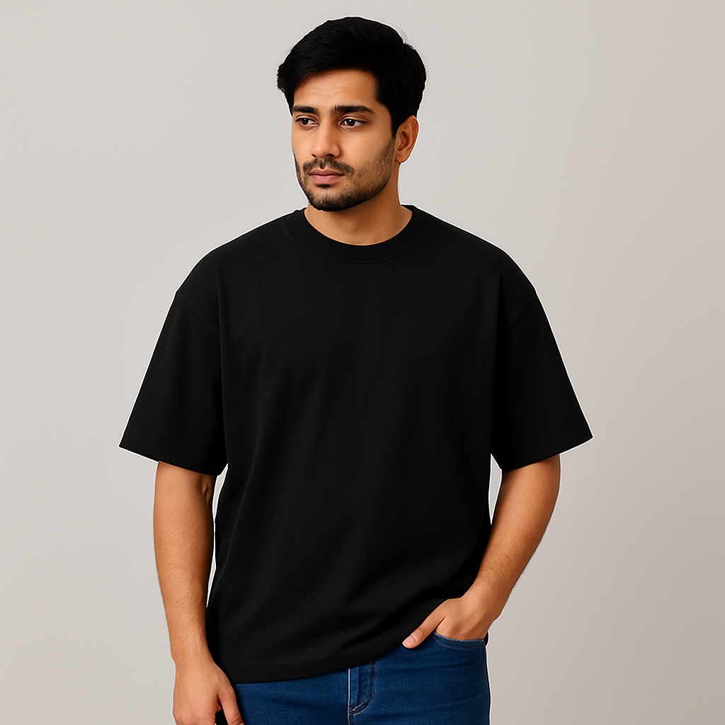 Classic Black Unisex Oversized T-Shirt