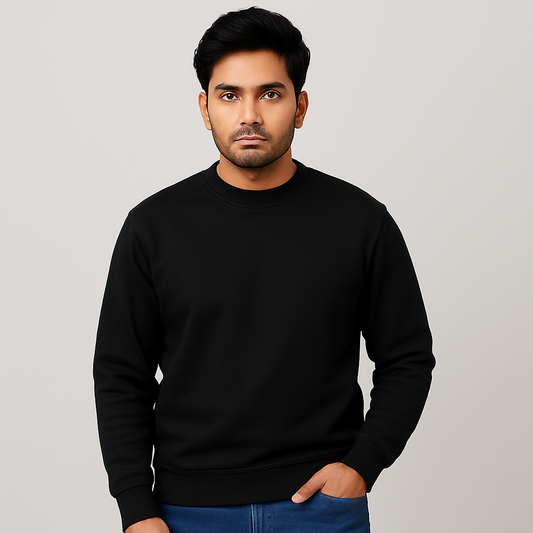 Classic Black Unisex Sweatshirt