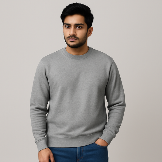 Classic Gray Melange Unisex Sweatshirt