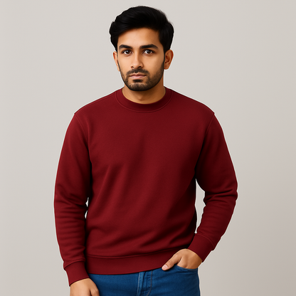 Classic Maroon Unisex Sweatshirt