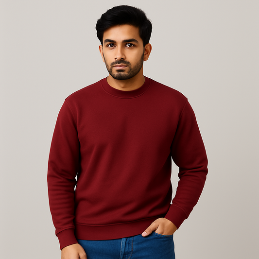 Classic Maroon Unisex Sweatshirt