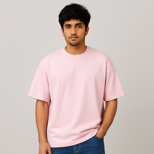 Classic Light Baby Pink Oversized T-Shirt