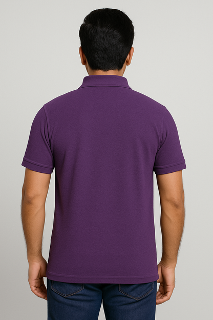 Men's Polo T Shirt Purple