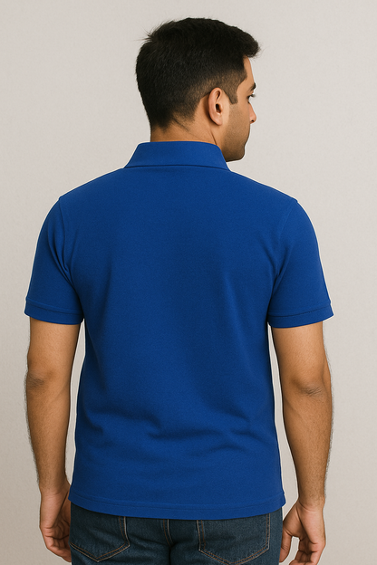 Men's Polo T Shirt Royal Blue