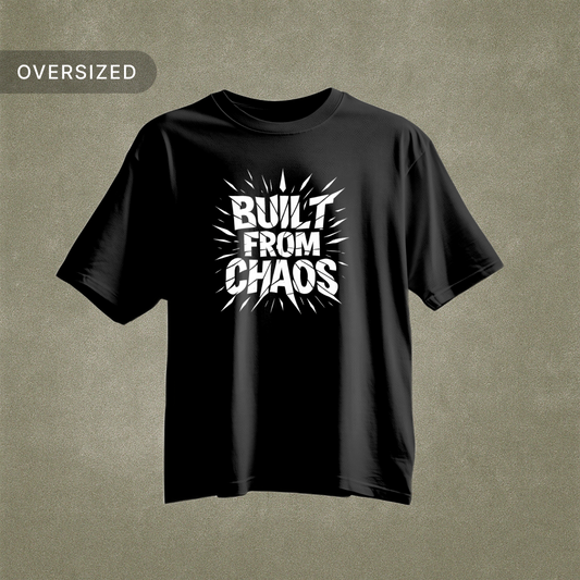 Tribe_Origin_built_from_chaos_oversized_tshirt