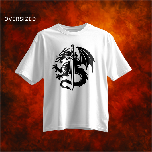 Tribe_Origin_dragon sword_Oversized_Tshirt