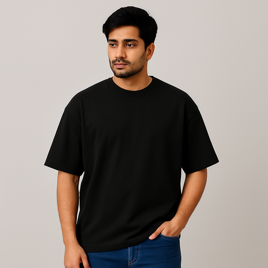Classic Black Unisex Oversized T-Shirt